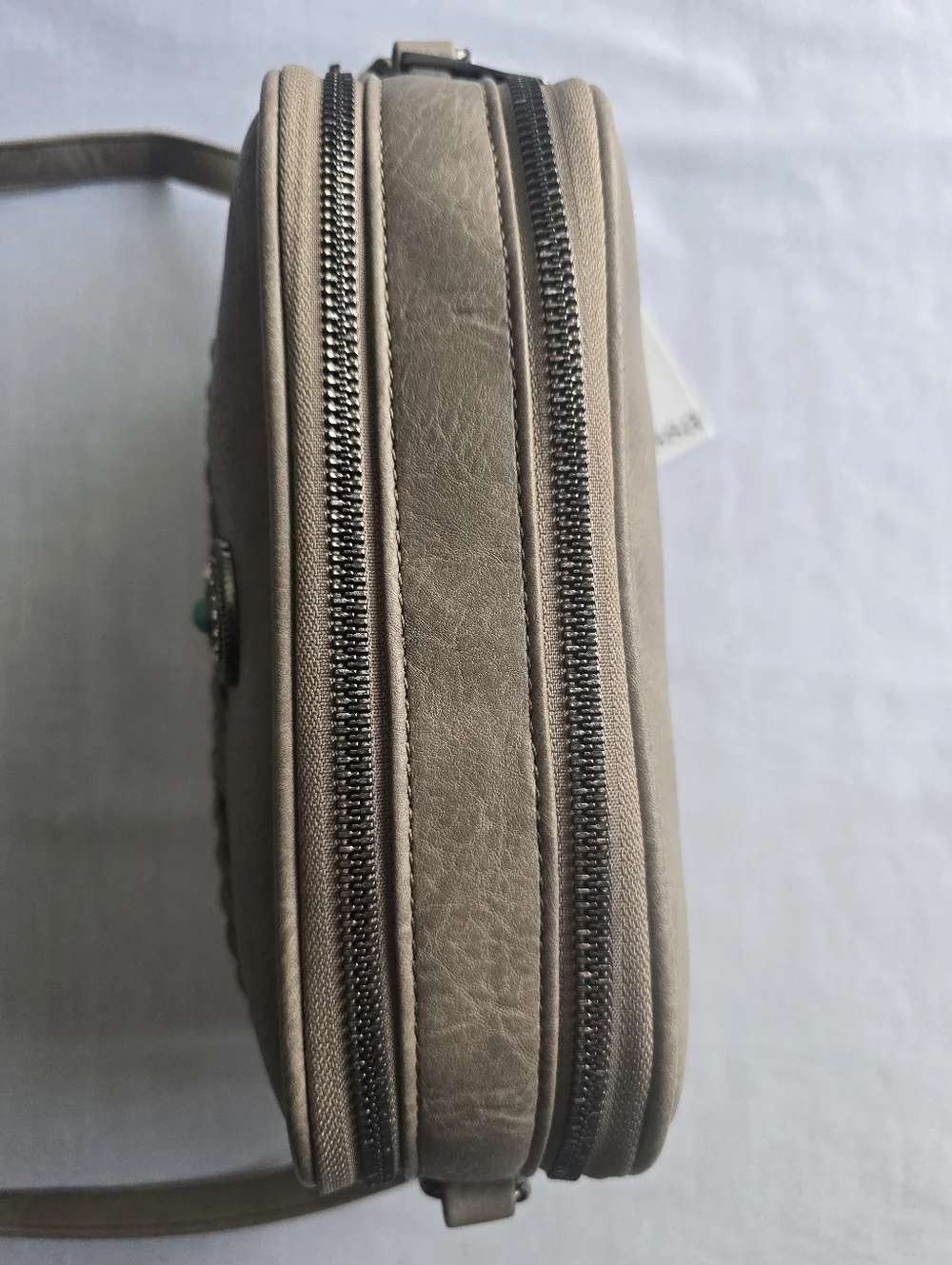 Embossed Floral Crossbody Bag Compact Design With Adjustable‎ Strap